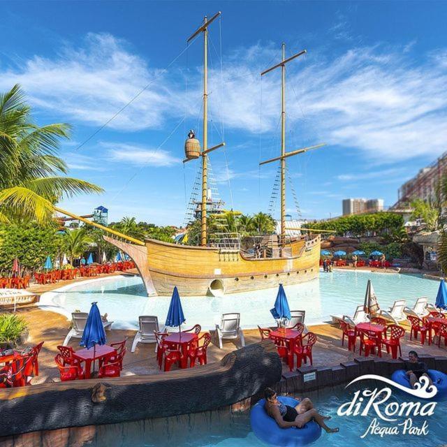 Apartamento Spazzio Diroma Acesso Diroma Acqua Park Gratuito Star Temporada *